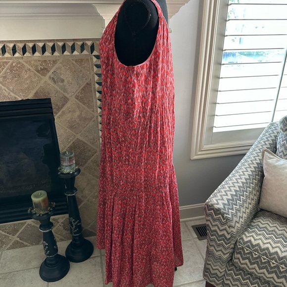 Elegant Red Sleeveless Dress by joie - Picture 2 of 10